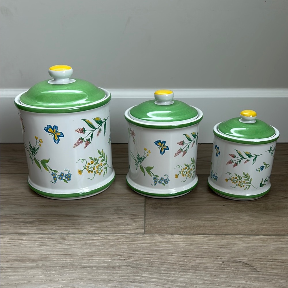 Corelle Wildflower by Jay Imports Canister Set